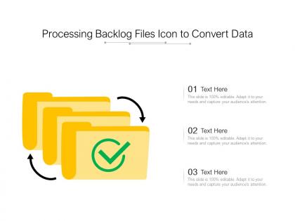 Processing backlog files icon to convert data