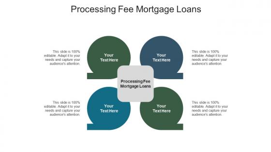 Processing fee mortgage loans ppt powerpoint presentation design templates cpb