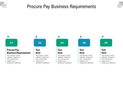 Procure pay business requirements ppt powerpoint presentation slides designs download cpb