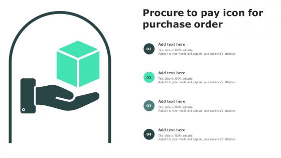 Procure To Pay Icon For Purchase Order