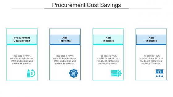 Procurement Cost Savings In Powerpoint And Google Slides Cpb