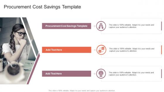 Procurement Cost Savings Template In Powerpoint And Google Slides Cpb