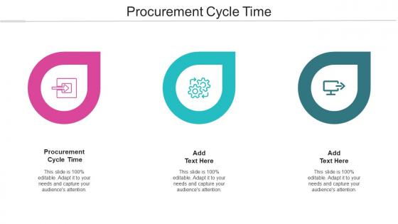Procurement Cycle Time Ppt Powerpoint Presentation Outline Sample Cpb