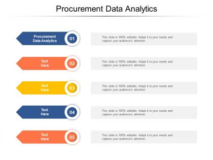 Procurement data analytics ppt powerpoint presentation model portfolio cpb