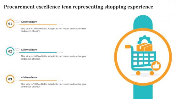 Procurement Excellence Icon Representing Shopping Experience