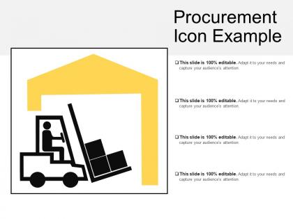 Procurement icon example