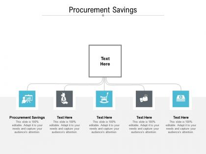Procurement savings ppt powerpoint presentation inspiration picture cpb