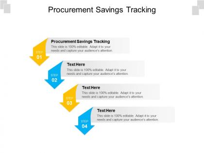 Procurement savings tracking ppt powerpoint presentation styles maker cpb