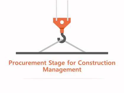 Procurement stage for construction management m1174 ppt powerpoint presentation professional file formats
