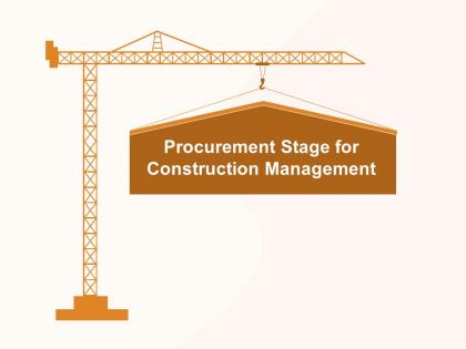 Procurement stage for construction management m1186 ppt powerpoint presentation icon background image