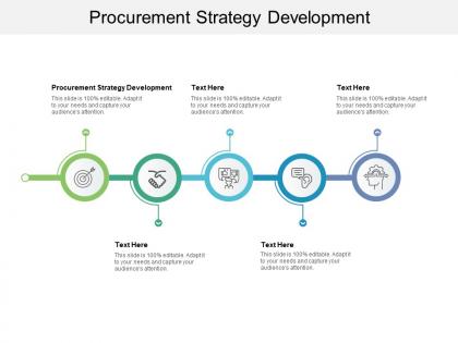 Procurement strategy development ppt powerpoint presentation layouts mockup cpb