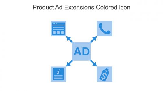 Product Ad Extensions Colored Icon In Powerpoint Pptx Png And Editable Eps Format