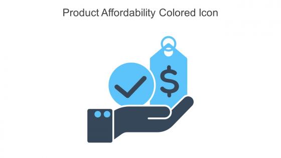 Product Affordability Colored Icon In Powerpoint Pptx Png And Editable Eps Format