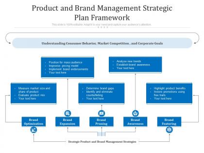 Product and brand management strategic plan framework
