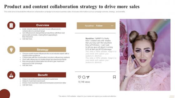 Product And Content Collaboration Strategy To Drive More Sales Ways To Optimize Strategy SS V