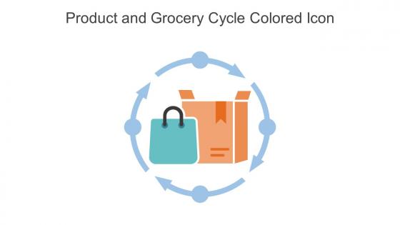 Product And Grocery Cycle Colored Icon In Powerpoint Pptx Png And Editable Eps Format