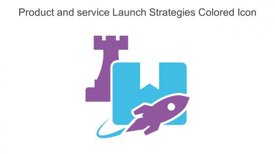 Product And Service Launch Strategies Colored Icon In Powerpoint Pptx Png And Editable Eps Format