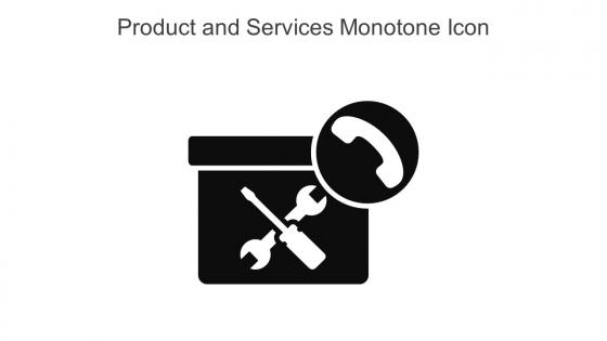Product And Services Monotone Icon In Powerpoint Pptx Png And Editable Eps Format