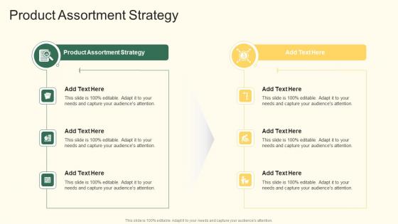 Product Assortment Strategy In Powerpoint And Google Slides Cpb
