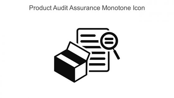 Product Audit Assurance Monotone Icon In Powerpoint Pptx Png And Editable Eps Format