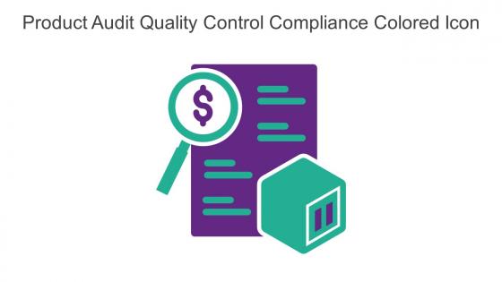 Product Audit Quality Control Compliance Colored Icon In Powerpoint Pptx Png And Editable Eps Format