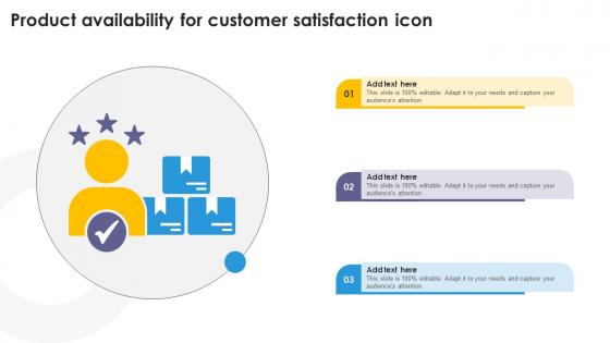 Product Availability For Customer Satisfaction Icon