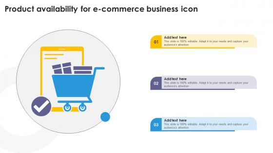 Product Availability For E Commerce Business Icon