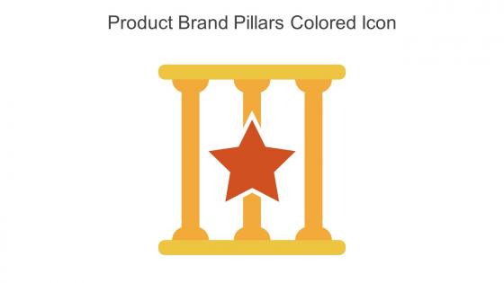 Product Brand Pillars Colored Icon In Powerpoint Pptx Png And Editable Eps Format