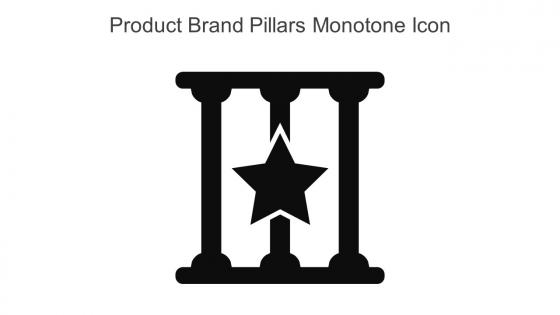 Product Brand Pillars Monotone Icon In Powerpoint Pptx Png And Editable Eps Format
