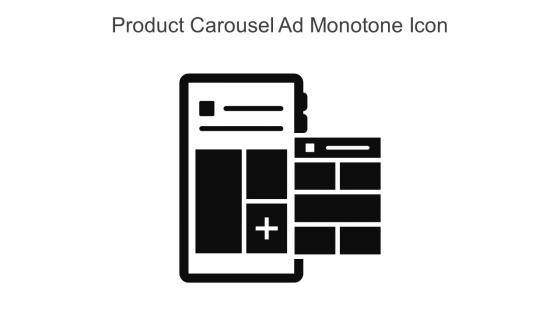 Product Carousel Ad Monotone Icon In Powerpoint Pptx Png And Editable Eps Format