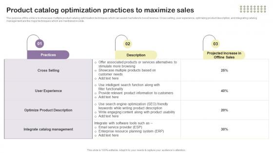Product Catalog Optimization Practices To Essential Guide To Direct MKT SS V