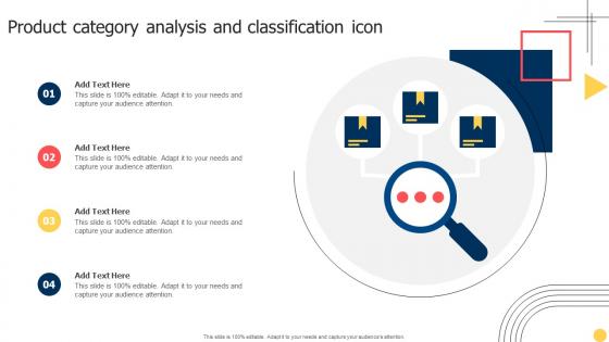 Product Category Analysis And Classification Icon