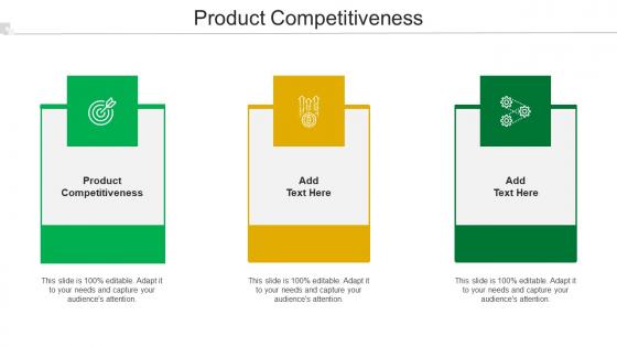 Product Competitiveness Ppt PowerPoint Presentation Icon Demonstration Cpb