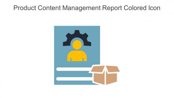 Product Content Management Report Colored Icon In Powerpoint Pptx Png And Editable Eps Format