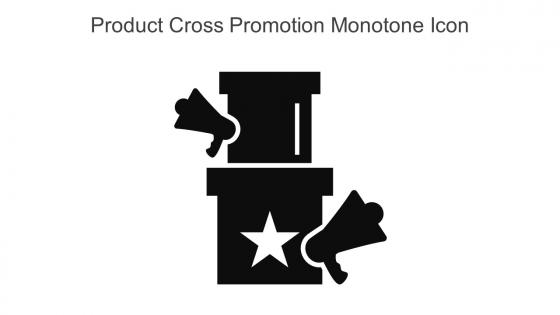 Product Cross Promotion Monotone Icon In Powerpoint Pptx Png And Editable Eps Format