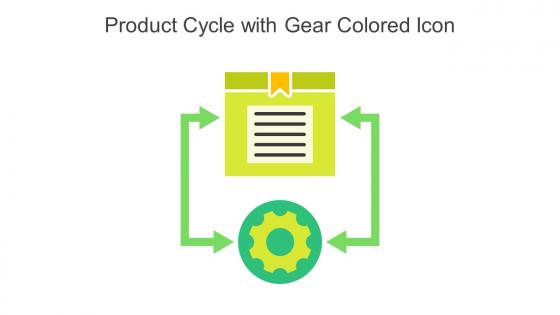 Product Cycle With Gear Colored Icon In Powerpoint Pptx Png And Editable Eps Format