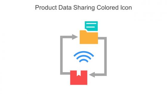 Product Data Sharing Colored Icon In Powerpoint Pptx Png And Editable Eps Format