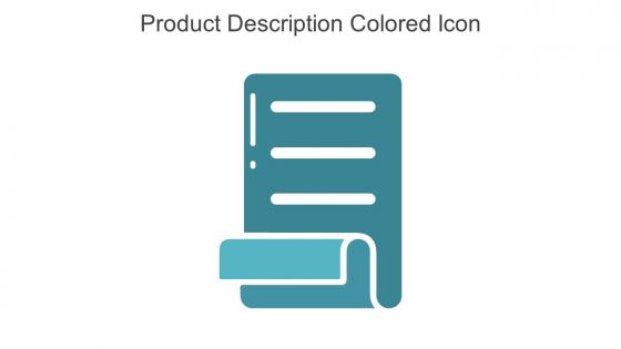 Product Description Colored Icon In Powerpoint Pptx Png And Editable Eps Format