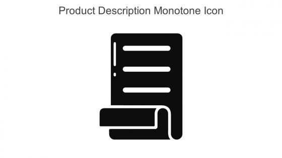 Product Description Monotone Icon In Powerpoint Pptx Png And Editable Eps Format