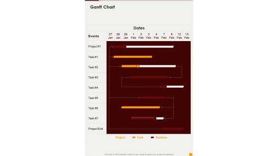 Product Design Proposal Gantt Chart One Pager Sample Example Document