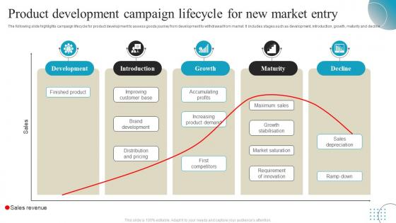 Product Development Campaign Lifecycle For New Market Entry