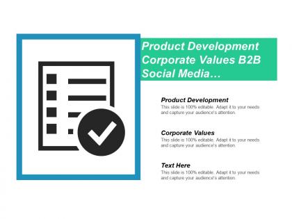 Product development corporate values b2b social media marketing strategy cpb