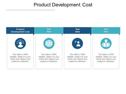 Product development cost ppt powerpoint presentation gallery slideshow cpb