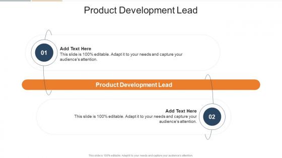 Product Development Lead In Powerpoint And Google Slides Cpb