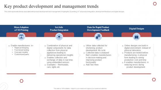Product Development Plan Key Product Development And Management Trends
