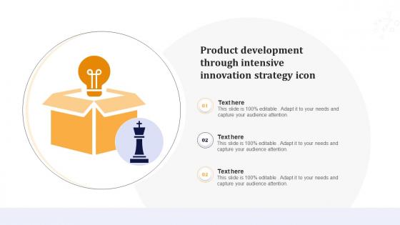 Product Development Through Intensive Innovation Strategy Icon