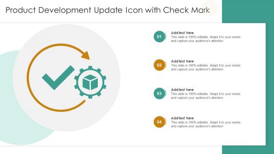 Product Development Update Icon With Check Mark