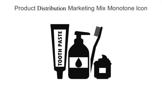 Product Distribution Marketing Mix Monotone Icon In Powerpoint Pptx Png And Editable Eps Format