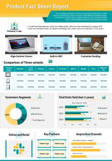 Product fact sheet report presentation infographic ppt pdf document