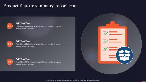 Product Feature Summary Report Icon